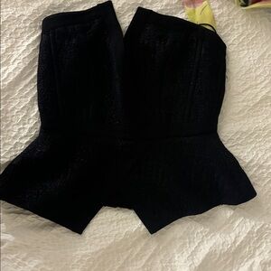 Tamara Mellon Black Strapless Top